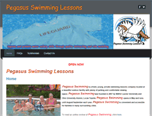 Tablet Screenshot of pegasusswimming.com